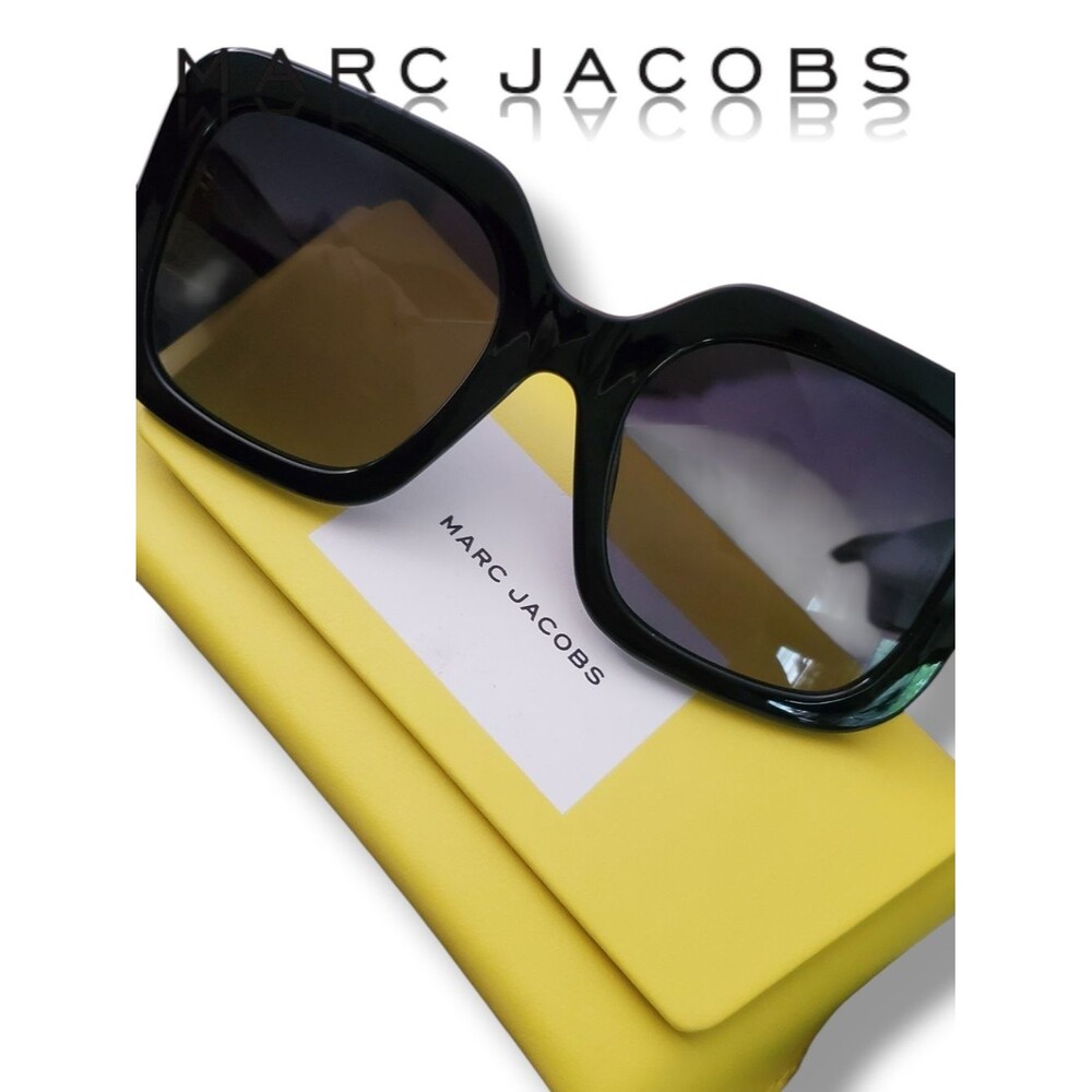 Marc Jacobs MARC 647/S/US Women’s Black Oversized Square Polarized Sunglasses